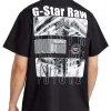 Barcode Back Graphic Loose T-Shirt