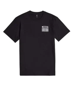 Barcode Back Graphic Loose T-Shirt