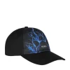 Black Cap With Blue Lightning