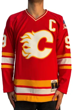 Blue Line Lanny McDonald Calgary Flames Dark 1988 Jersey