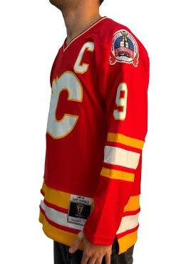Blue Line Lanny McDonald Calgary Flames Dark 1988 Jersey
