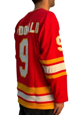 Blue Line Lanny McDonald Calgary Flames Dark 1988 Jersey