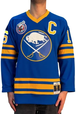 Blue Line Pat Lafontaine Buffalo Sabres Dark 1992 Jersey
