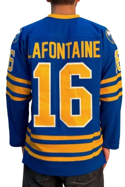 Blue Line Pat Lafontaine Buffalo Sabres Dark 1992 Jersey