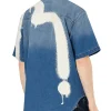 Camicia a maniche corte Graffiti Daicock Print Relax Fit Denim