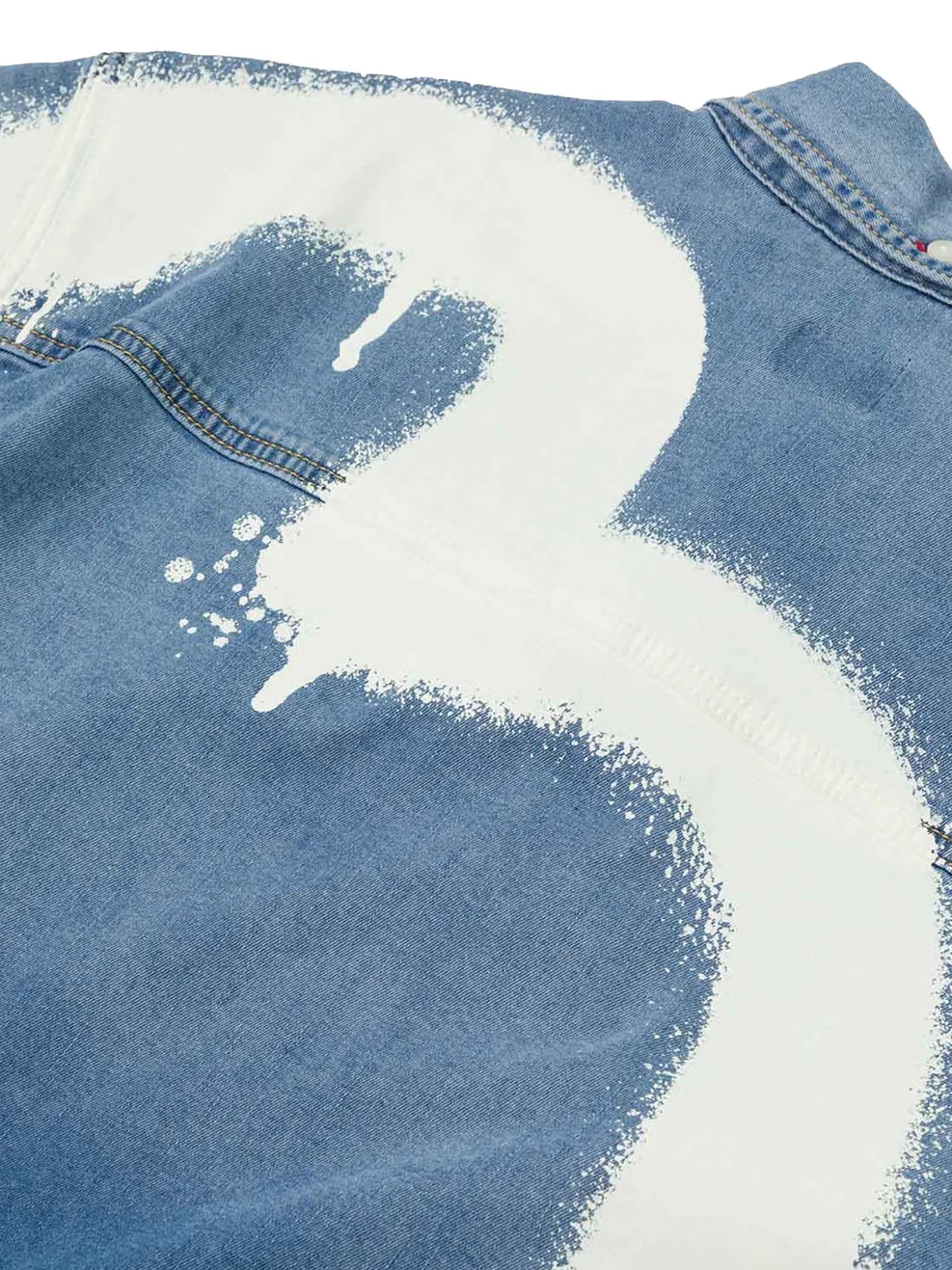 Camicia a maniche corte Graffiti Daicock Print Relax Fit Denim