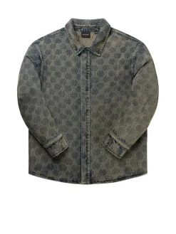 Camicia Blue Shield Laser Denim