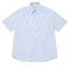 Camicia mezza manica in cotone rilassata