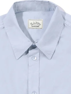 Camicia mezza manica in cotone rilassata
