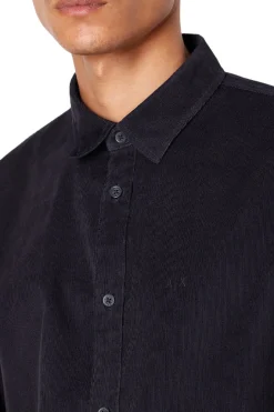 Camicia regular fit in cotone courdory