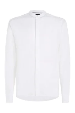 Camicia Regular Fit In Tessuto Dobby