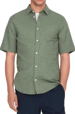 Camicia Slim Fit A Maniche Corte