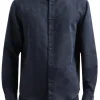 Camicia slim fit in misto cotone jacquard