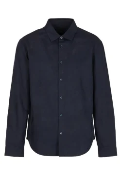 Camicia slim fit in misto cotone jacquard