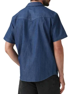 Camicia western a maniche corte vestibilità rilassata