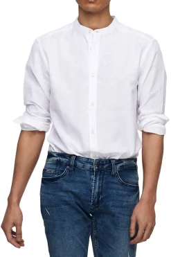 Camicie Slim Fit Colletto Cinese