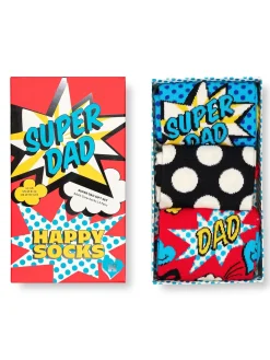 Confezione regalo da 3 paia di calzini Super Dad