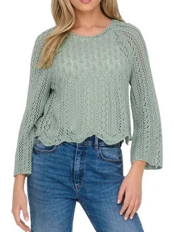 Cropped Knitted Pullover
