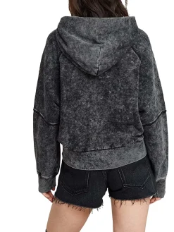 Felpa Washed Embossed Oversized