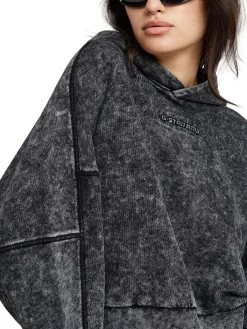 Felpa Washed Embossed Oversized