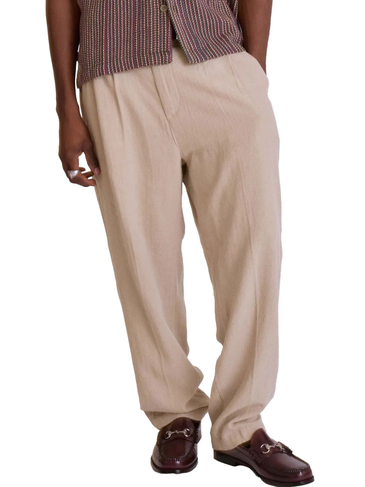 Fubar Linen Pleated Pant