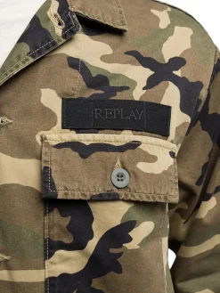 Giacca Camicia Camo