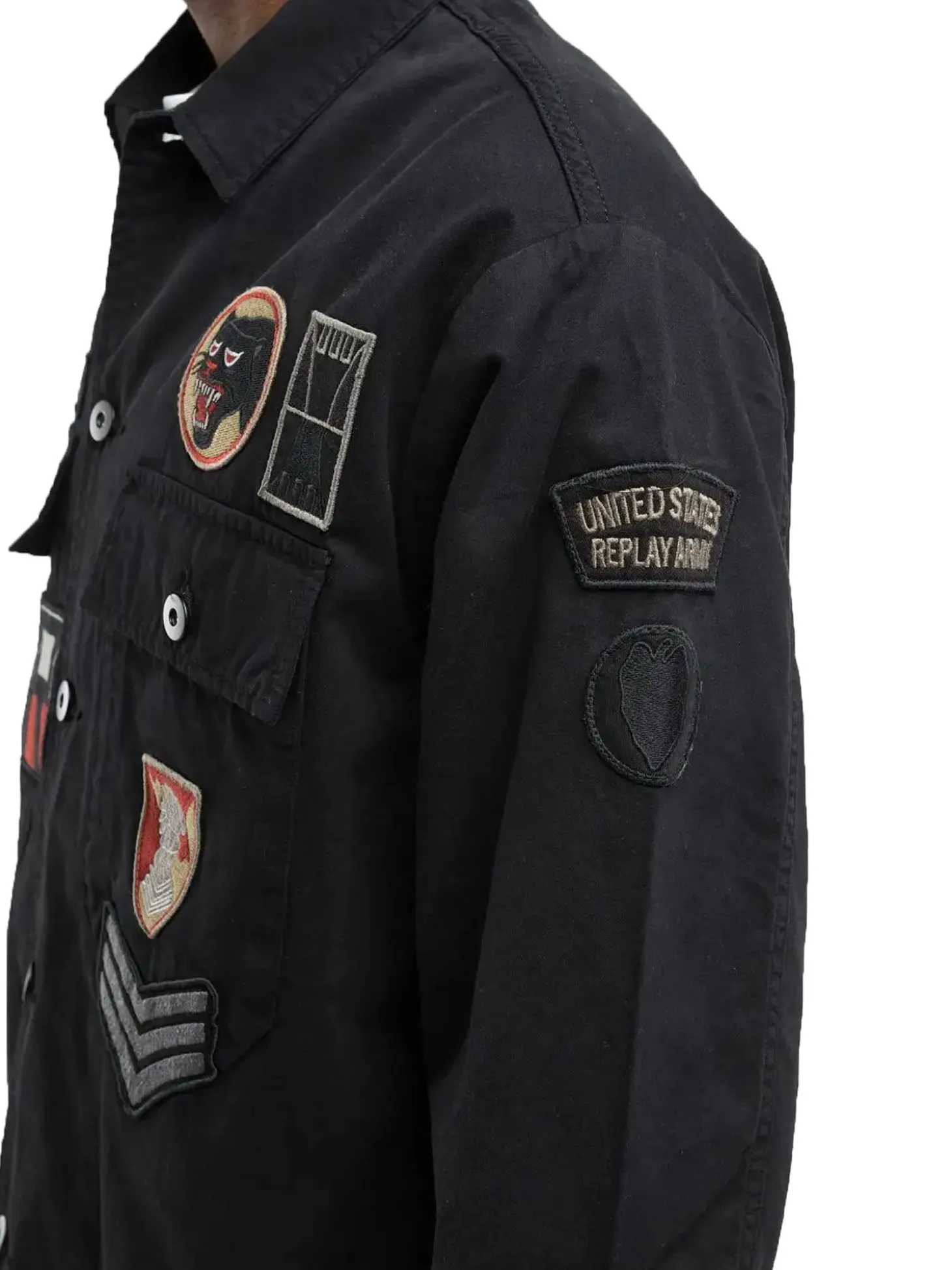 Giacca Camicia Patch
