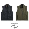 Gilet reversibile con doppia cerniera senza piumino