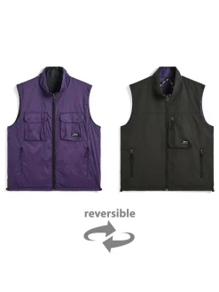 Gilet reversibile con doppia cerniera senza piumino