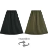 Gonna militare reversibile senza piumino