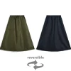 Gonna militare reversibile senza piumino