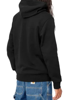 Hooded Script Embroidery Sweat