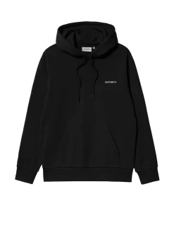 Hooded Script Embroidery Sweat