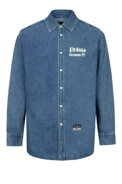 Ht, Brush Daicock Printed Denim Ls Shirt