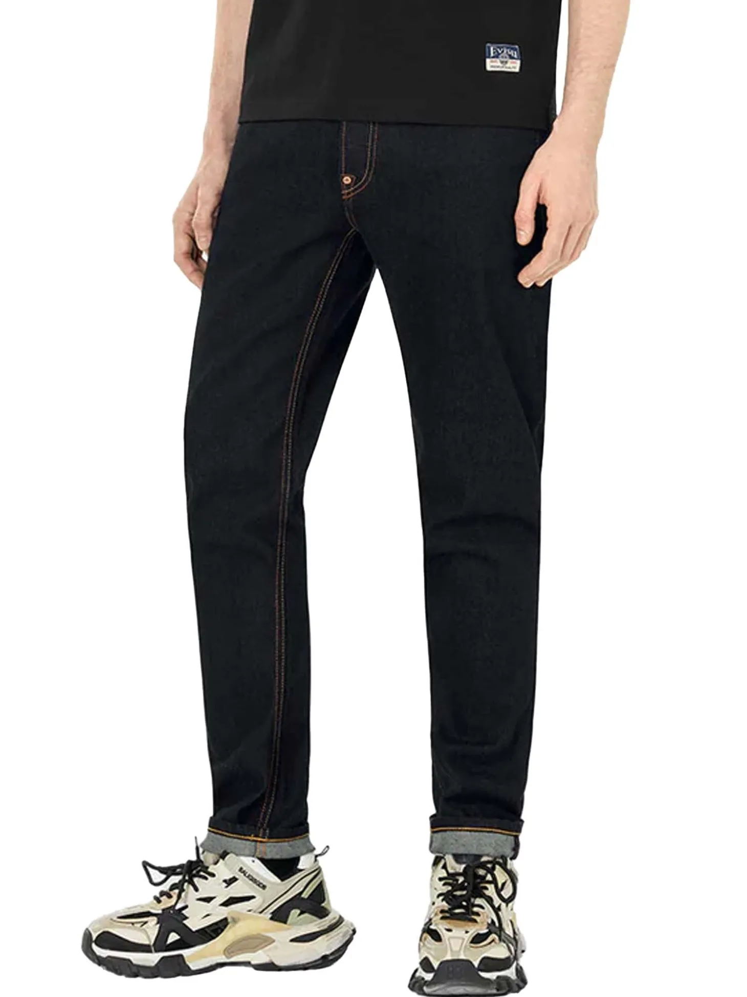 Jeans Carrot Fit con Tasche Stampate con Gabbiano Kamon 2017