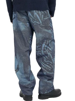 Jeans Mid Blue Denim Braids
