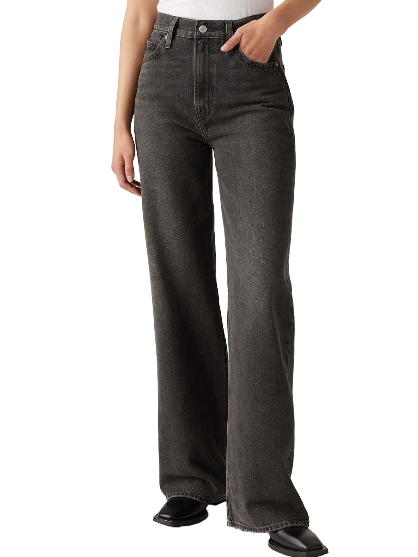 Jeans Ribcage a gamba ampia