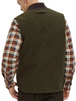 Lined Mackinaw Wool Work Vest