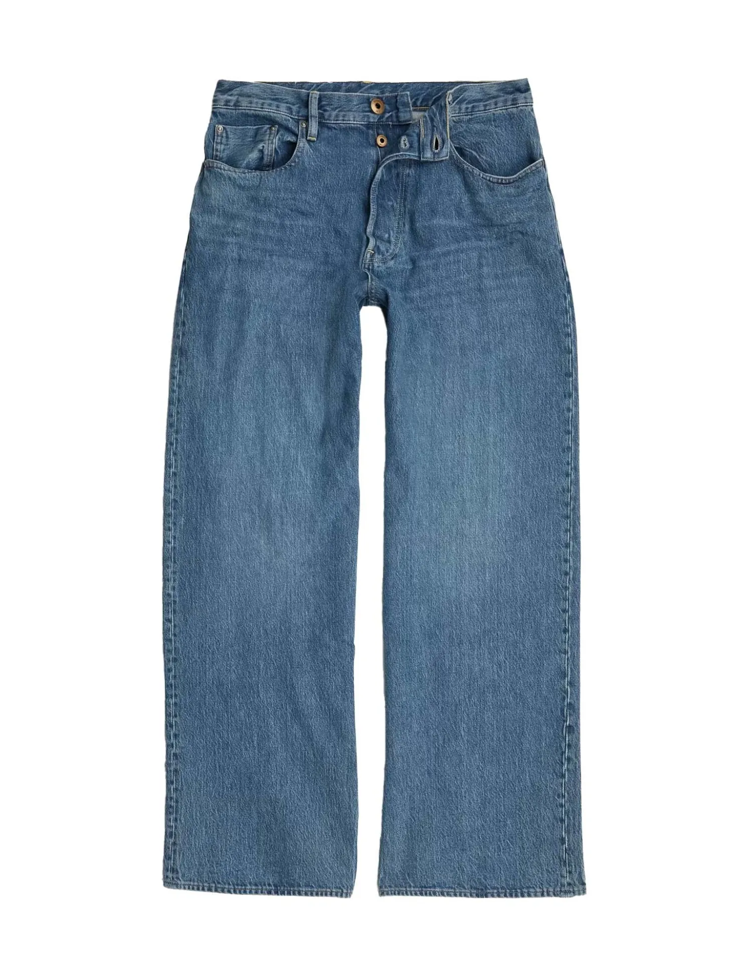 Long Pocket Loose Jeans