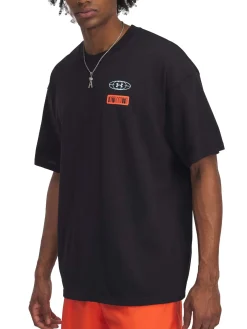 Maglia a maniche corte UA Heavyweight Hoops Mix Tape da uomo