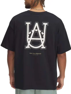 Maglia a maniche corte UA Heavyweight Hoops Courtside da uomo