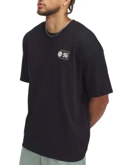 Maglia a maniche corte UA Heavyweight Hoops Courtside da uomo