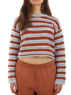 Maglione con motivo traforato