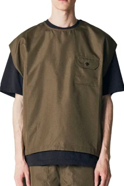Military No Sleeve Cut Sew