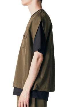 Military No Sleeve Cut Sew