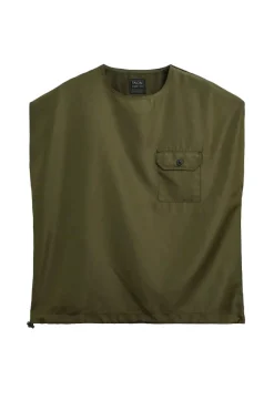 Military No Sleeve Cut Sew