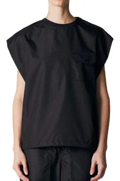 Military No Sleeve Cut Sew