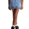 Minigonna Cargo Di Jeans Bambina