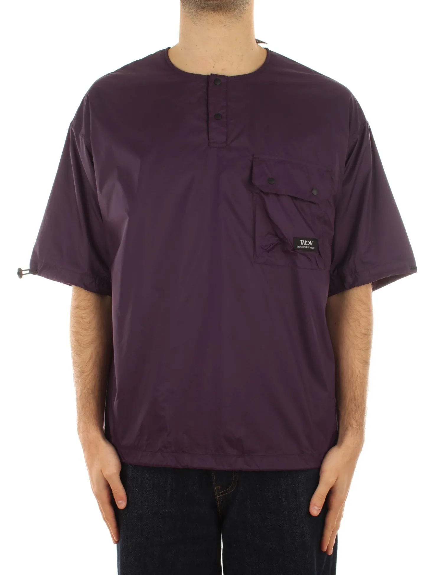 Non Down Mountain Crew Neck Cut Sew