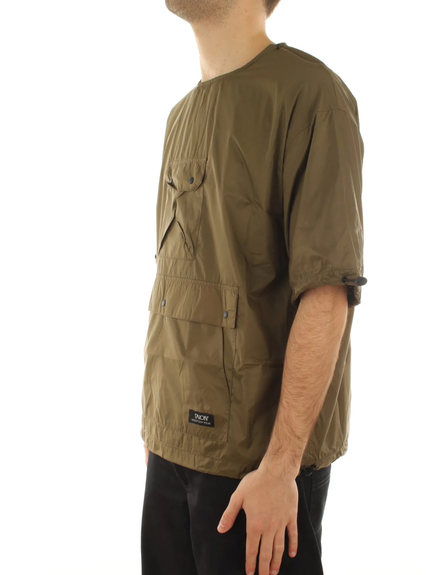 Non Down Mountain Crew Neck Cut Sew
